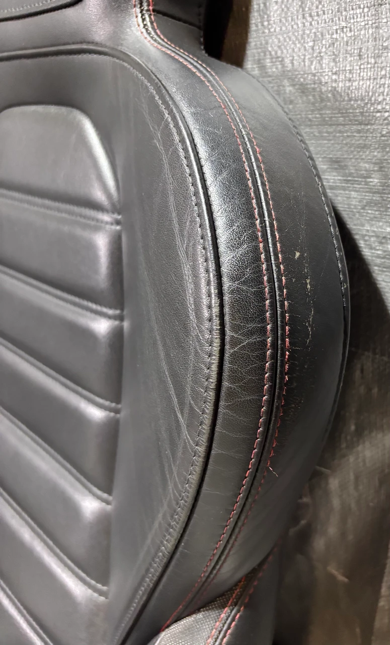 2015-2017 Alfa Romeo 4C Black Leather Seats / Pair / AR401 - Image 5
