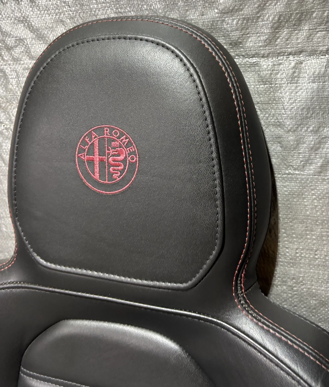 2015-2017 Alfa Romeo 4C Black Leather Seats / Pair / AR401 - Image 7